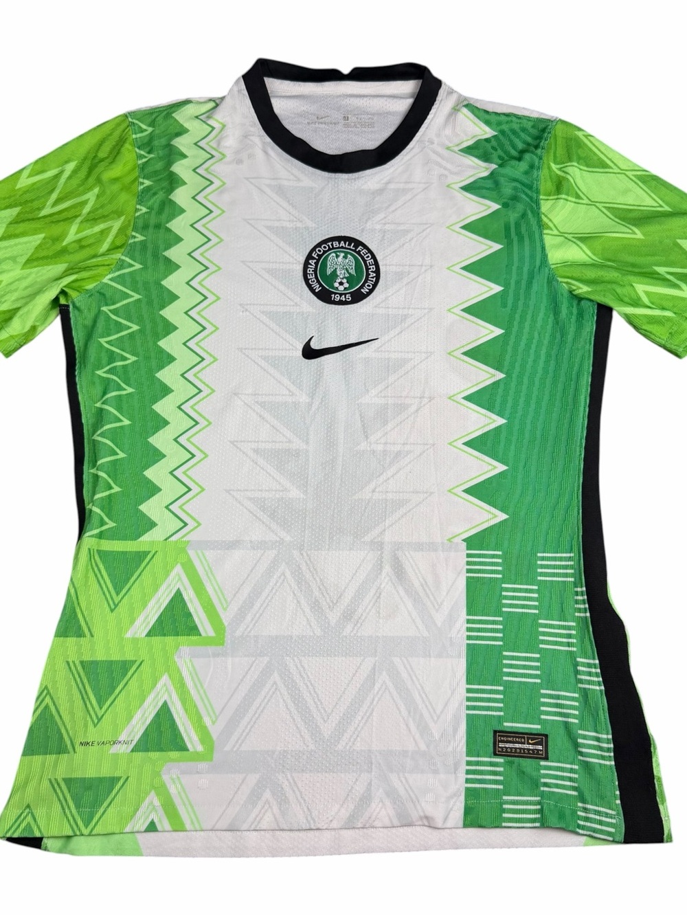 Nike VaporKnit Nigeria 2020 World Cup Home Soccer Jersey Kit White Green Size XL